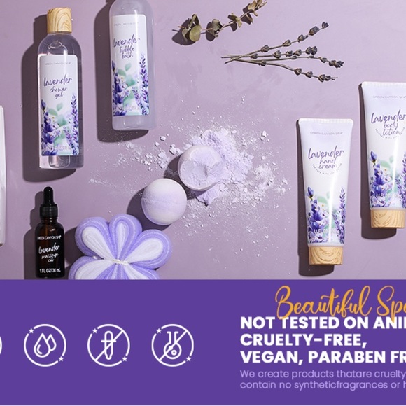 Spa Gift Baskets for Women 11pcs Lavender Bath Gift Set with Body Lotion - Picture 8 of 8